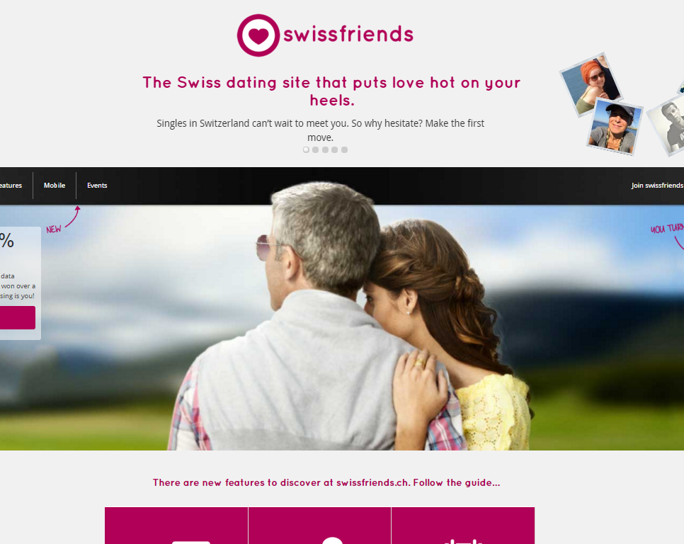Review, rating and users comments of Swiss Friends dating site.